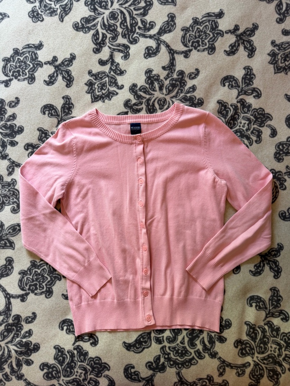Women’s Pink Button-Front Cardigan Sweater
